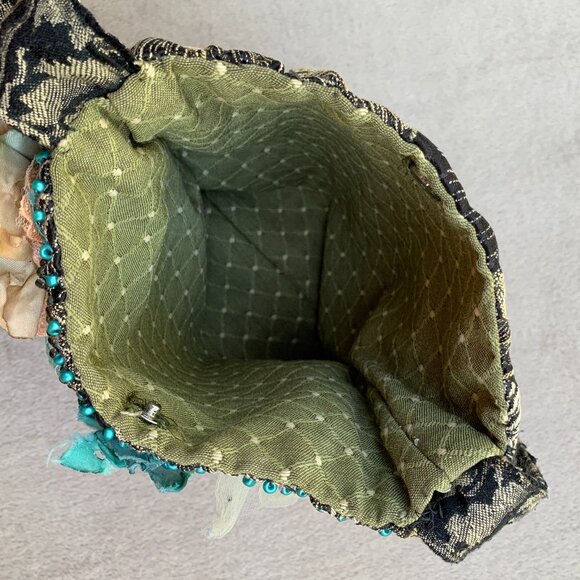 Boho Shabby Chic Handmade Floral Shoulder Bag - Picture 6 of 12